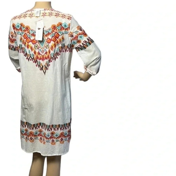 Beaded,tropical,cotton,slight sheer,super lightweight beach,sundress,resortwear - Picture 3 of 14